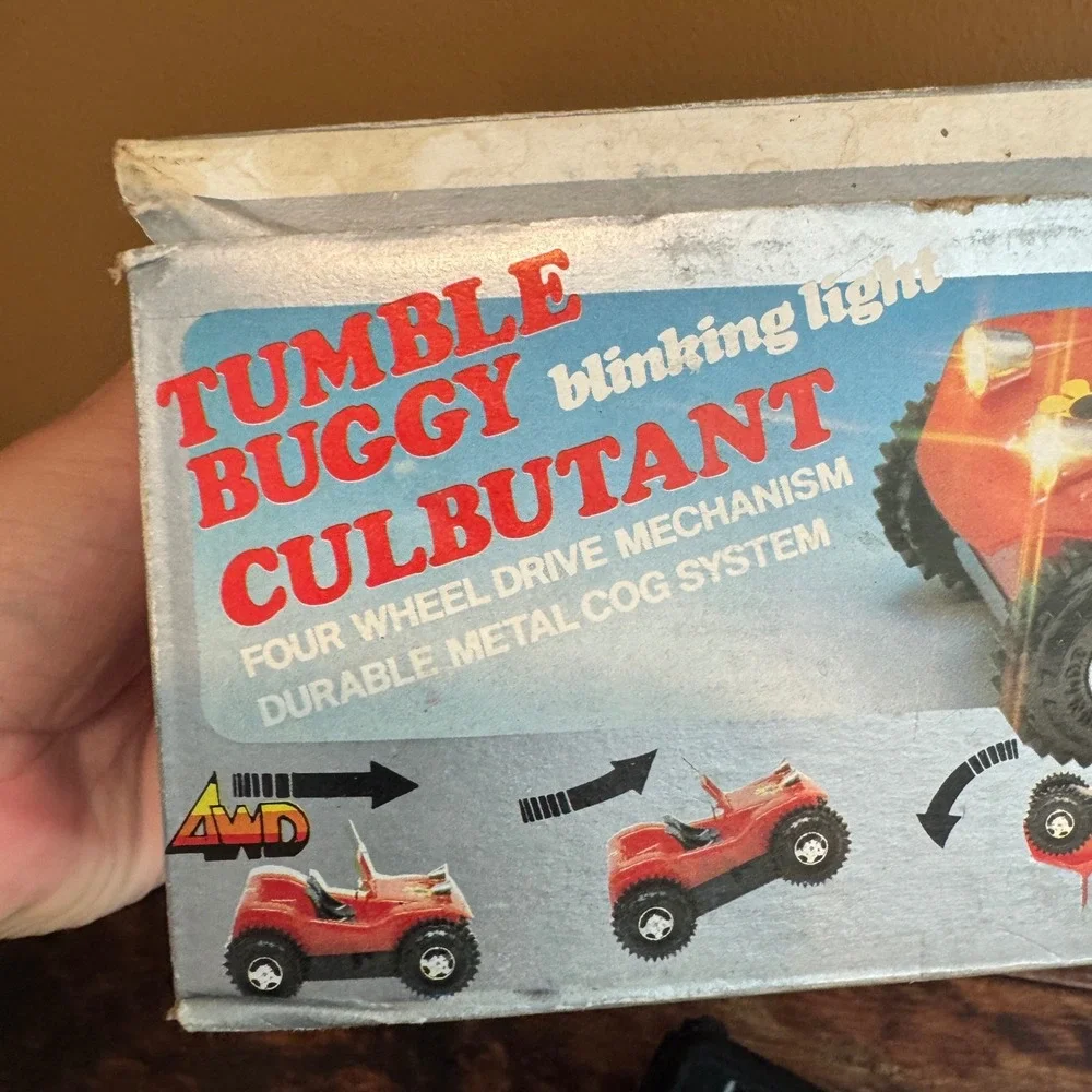 Vintage AE Tumble Buggy Blinking Light Culbutant Battery Operated Toy‎ Car
